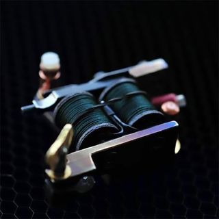 Black Ghost - Kylin Handmade Brass Tattoo Machine thumbnail 5