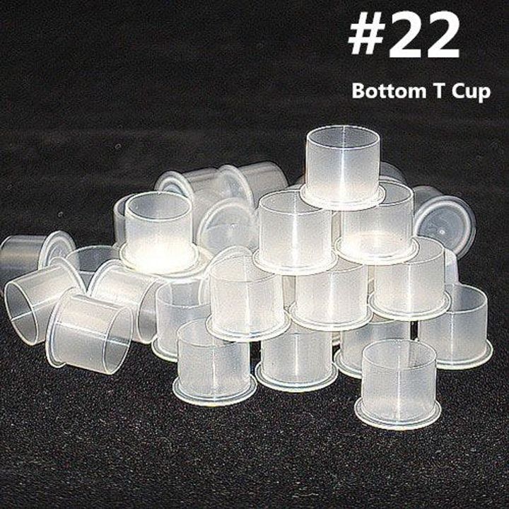 #22 ClearBottom T Ink Cups (500pcs/bag)