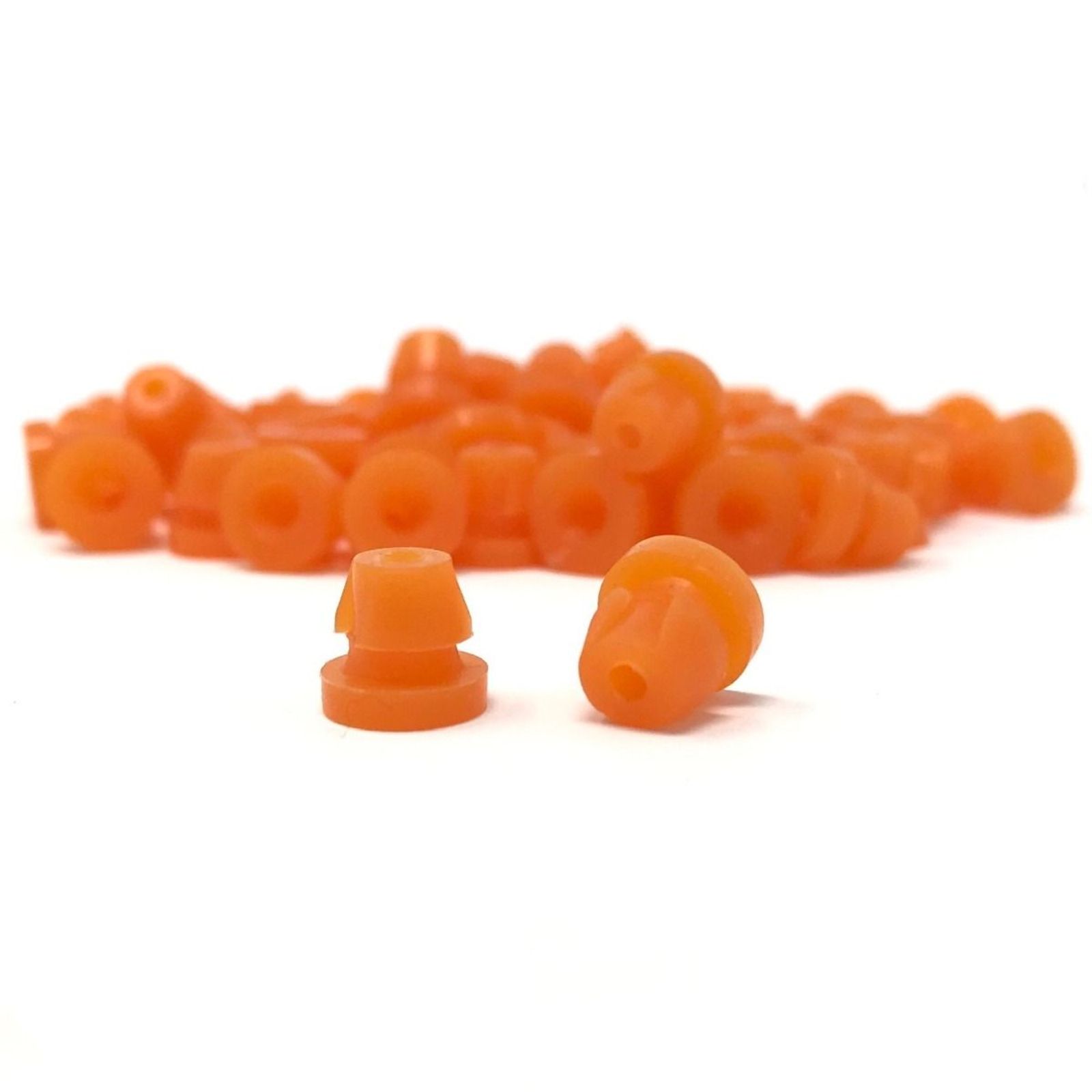 High Class Silicone Nipples With Baffle - Orange