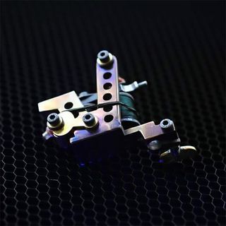 Black Ghost - Kylin Handmade Brass Tattoo Machine thumbnail 4