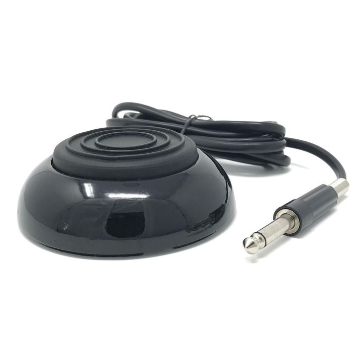 Gem Round Foot Pedal - Black