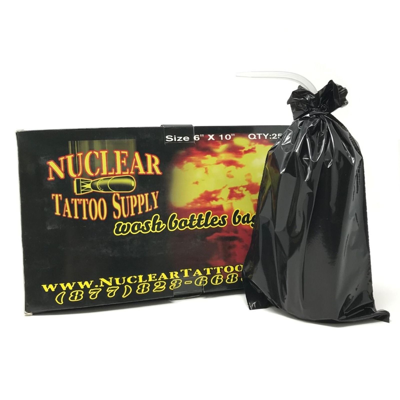 6" x 10" Wash Bottle Cover Bag - Black
